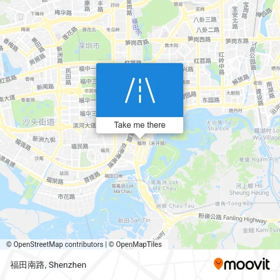 福田南路 map