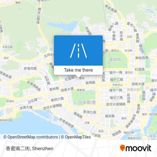 香蜜南二街 map