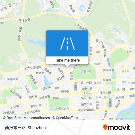 商报东三路 map