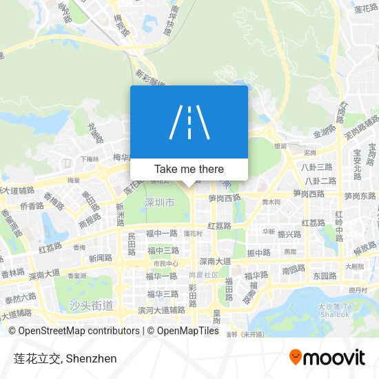 莲花立交 map