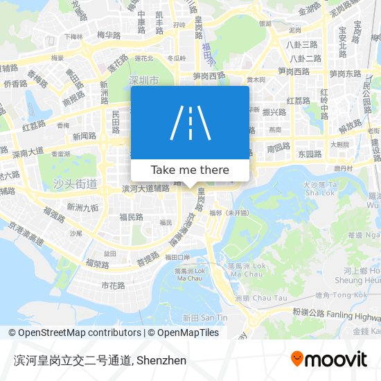 滨河皇岗立交二号通道 map