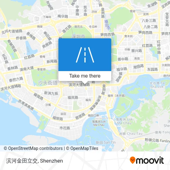 滨河金田立交 map