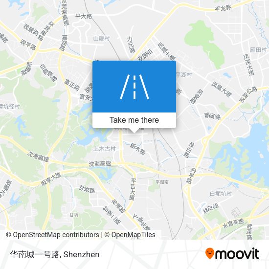 华南城一号路 map