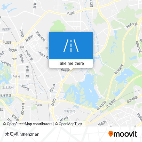 水贝桥 map