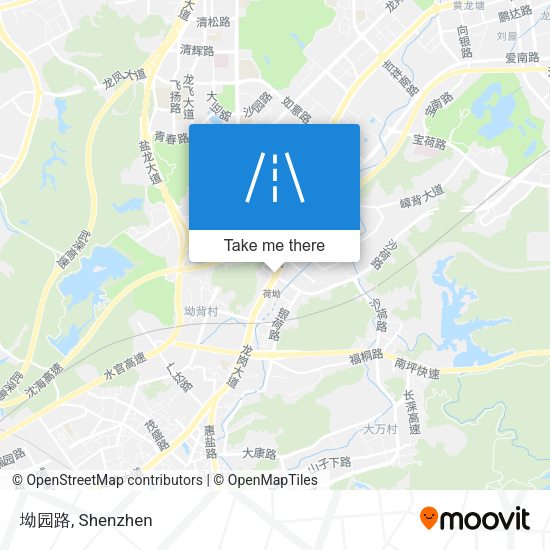坳园路 map