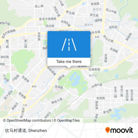 饮马村通道 map