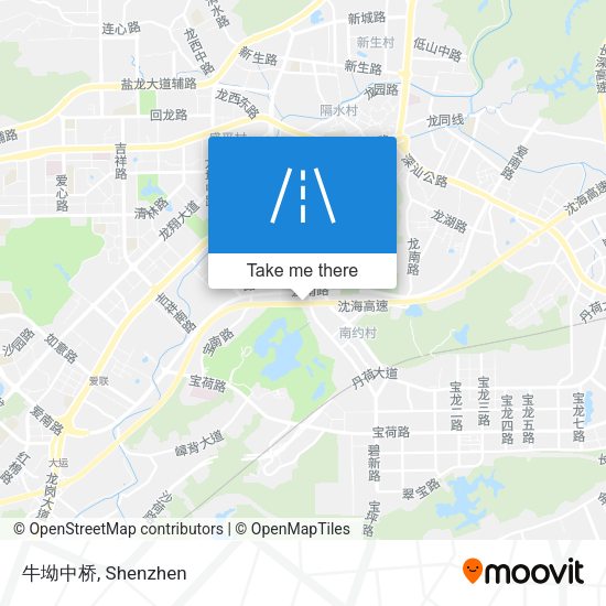 牛坳中桥 map