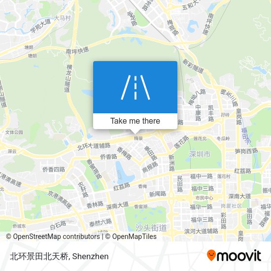 北环景田北天桥 map