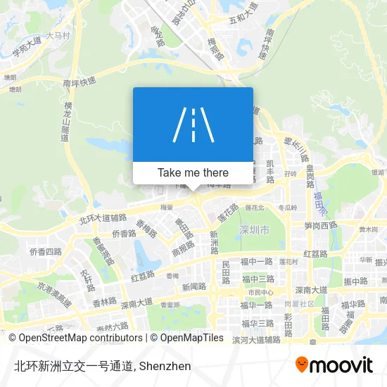 北环新洲立交一号通道 map