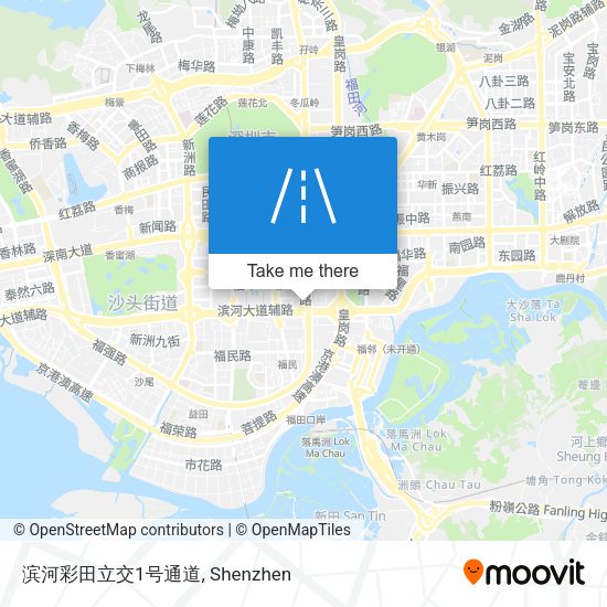 滨河彩田立交1号通道 map