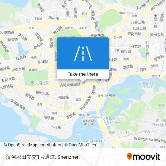 滨河彩田立交1号通道 map
