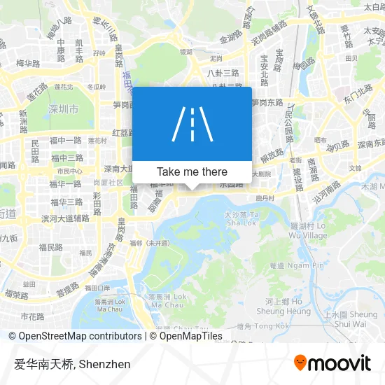 爱华南天桥 map