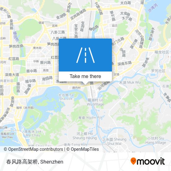春风路高架桥 map