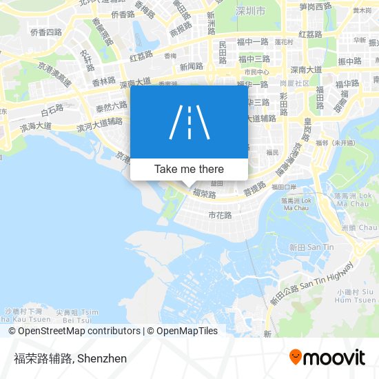 福荣路辅路 map