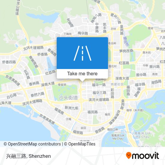 兴融三路 map