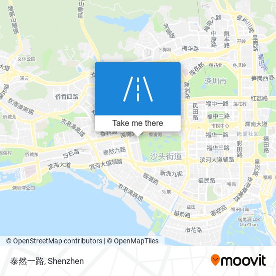 泰然一路 map