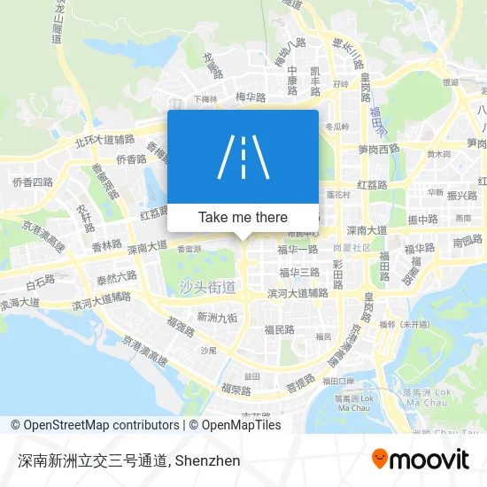 深南新洲立交三号通道 map