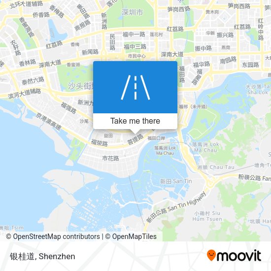 银桂道 map