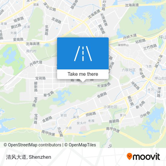 清风大道 map