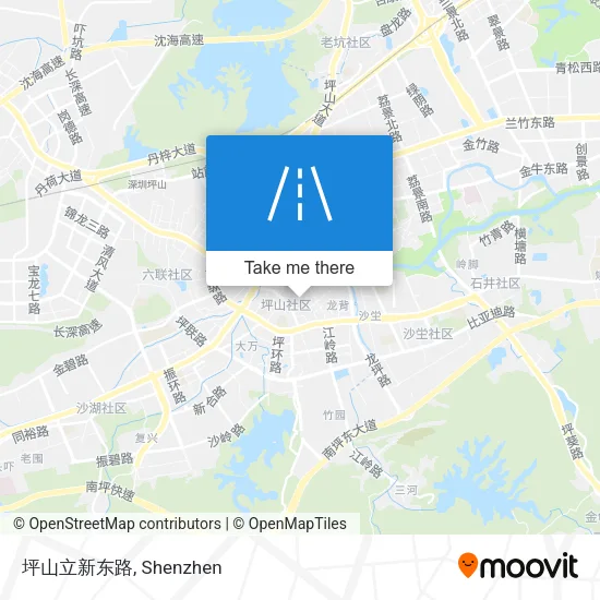 坪山立新东路 map