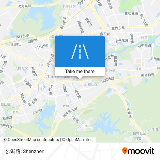 沙新路 map