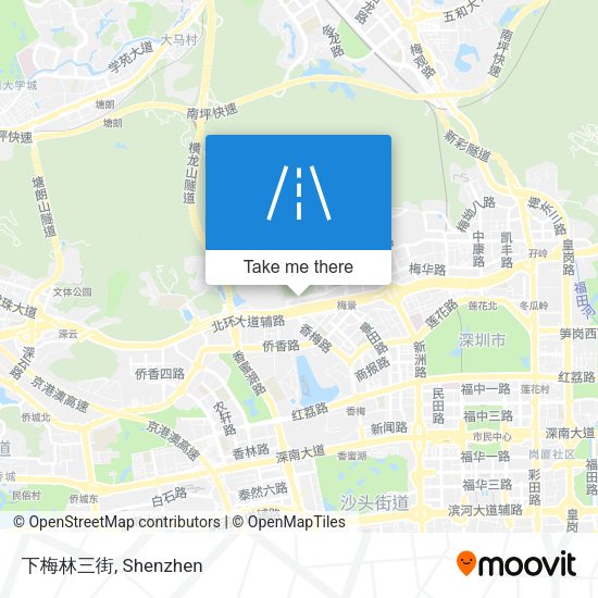 下梅林三街 map