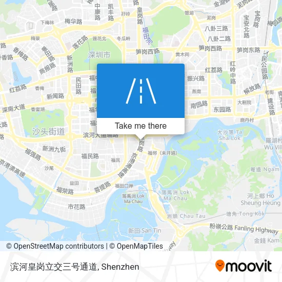 滨河皇岗立交三号通道 map