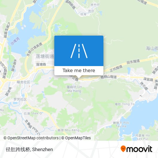 径肚跨线桥 map