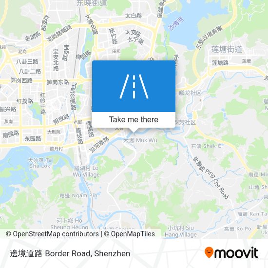 邊境道路 Border Road map