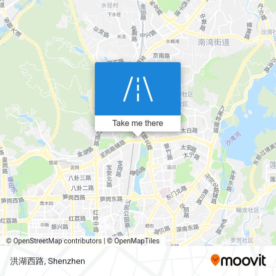 洪湖西路 map
