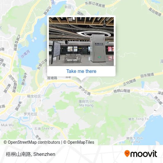 梧桐山南路 map