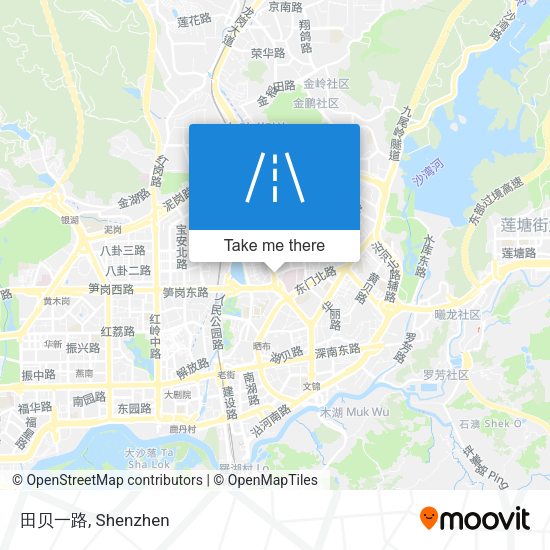田贝一路 map