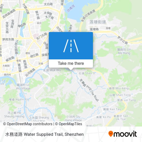水務道路 Water Supplied Trail map
