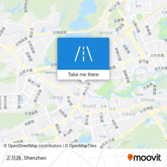 正坑路 map
