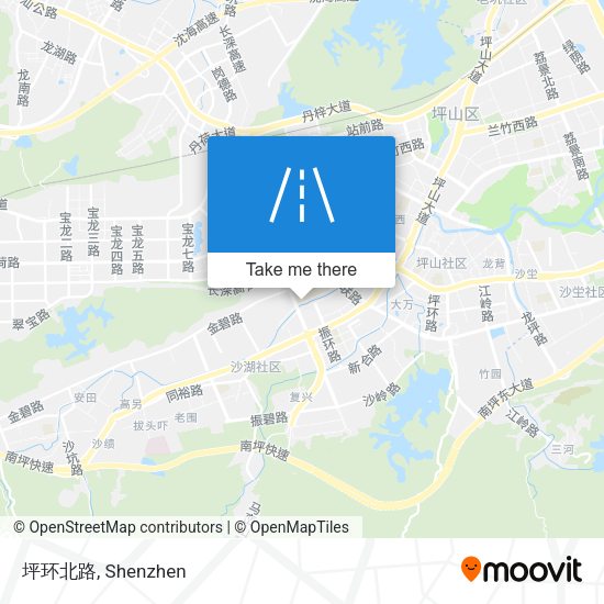 坪环北路 map