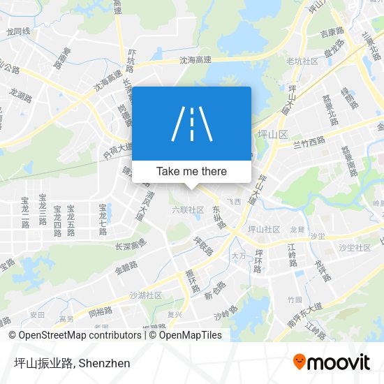 坪山振业路 map