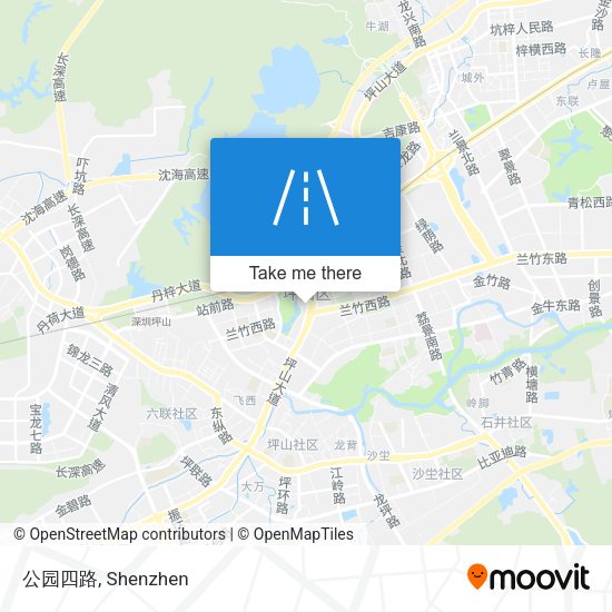 公园四路 map