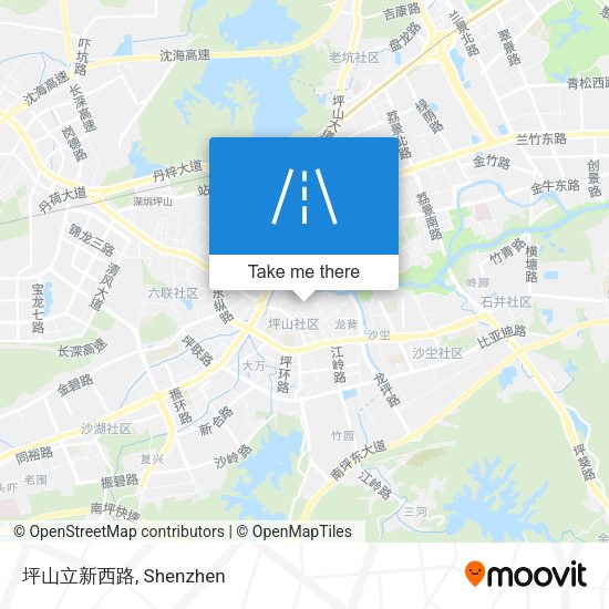 坪山立新西路 map