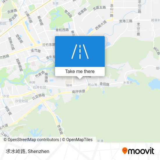 求水岭路 map