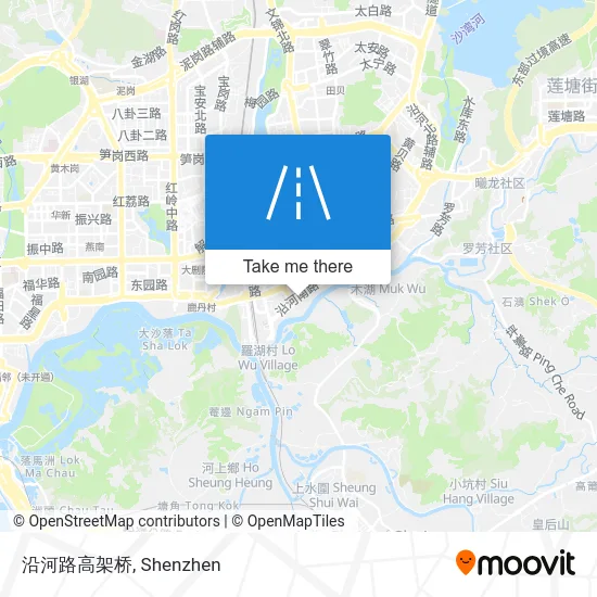 沿河路高架桥 map