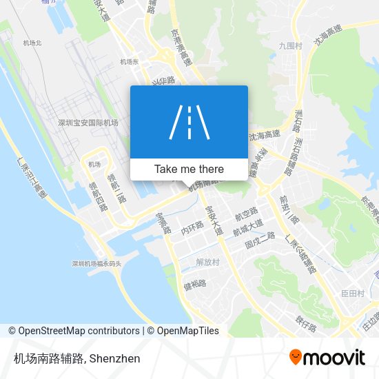 机场南路辅路 map