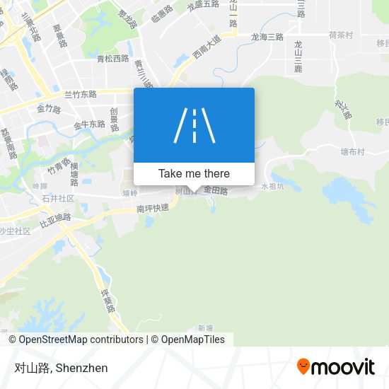 对山路 map
