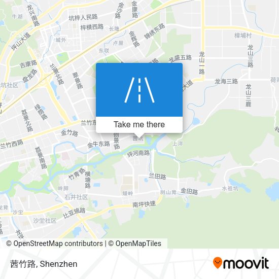 茜竹路 map