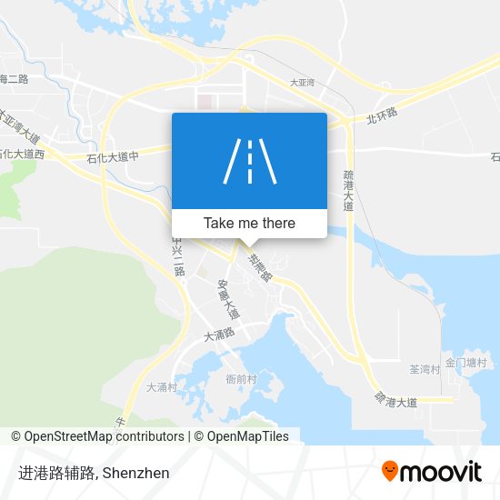 进港路辅路 map