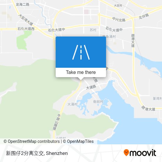 新围仔2分离立交 map