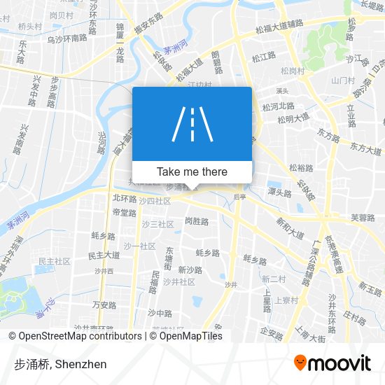 步涌桥 map