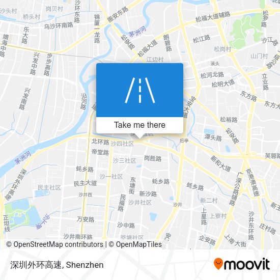 深圳外环高速 map