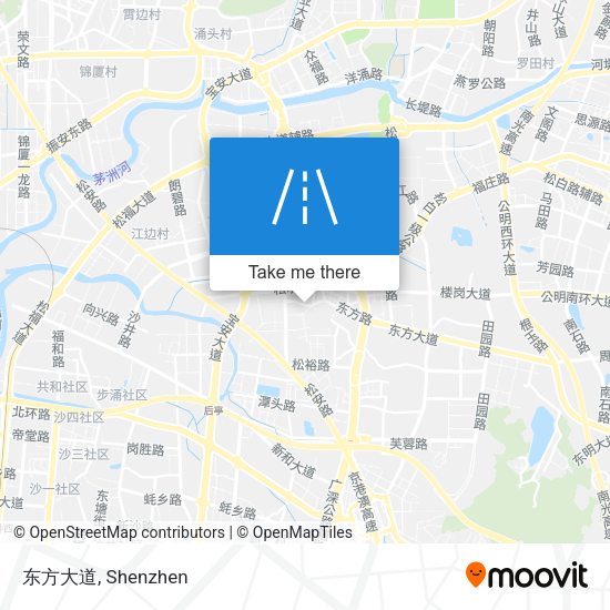 东方大道 map