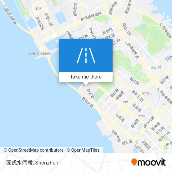 固戍水闸桥 map
