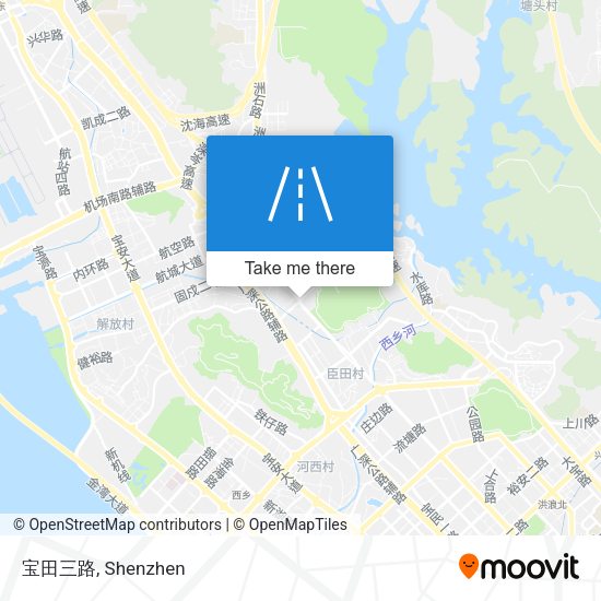 宝田三路 map